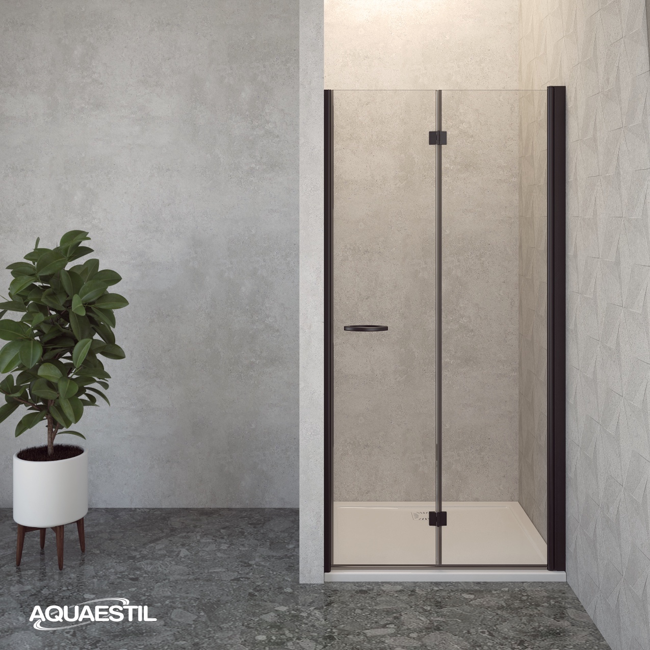 Oasis P per nicchia con porta a soffietto