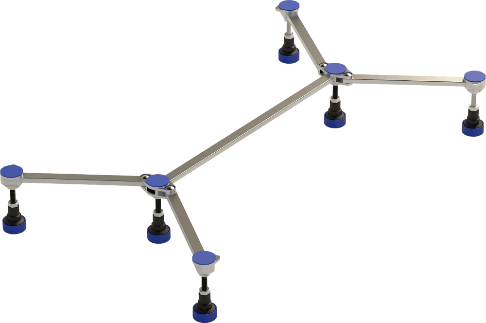 Set di piedini pieghevoli per piatto doccia Tipo 2