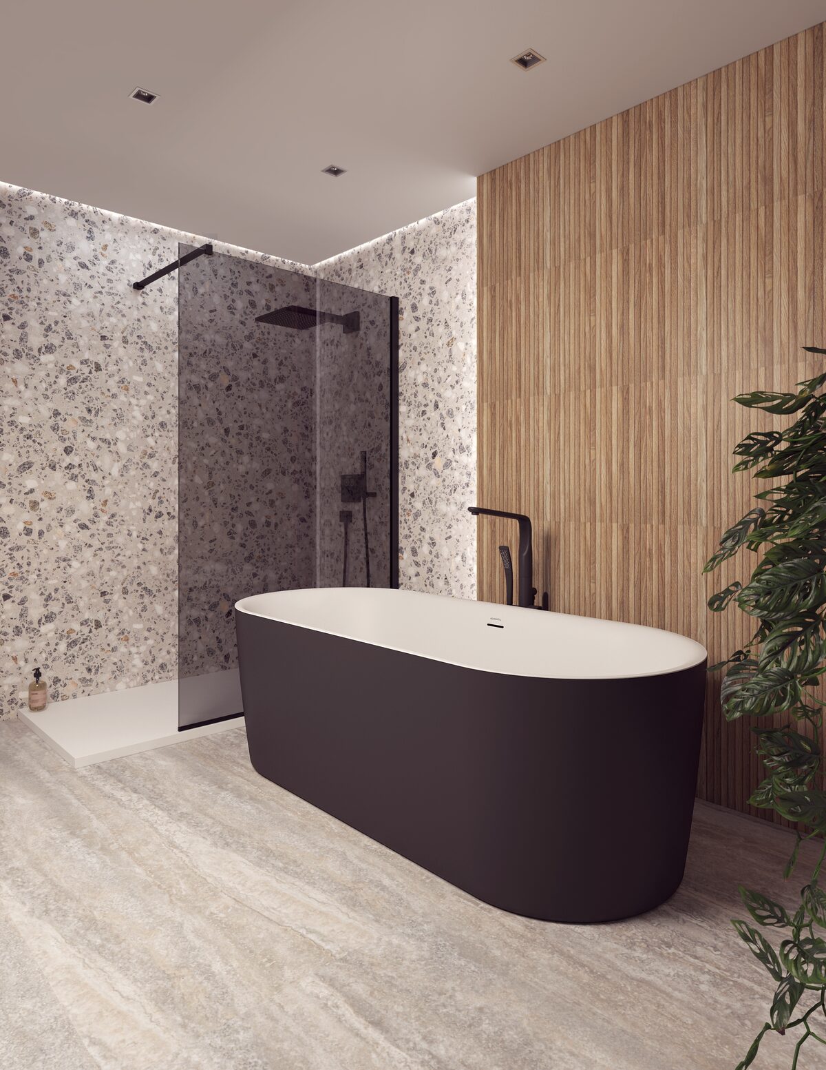 Bagno Aquaestil — vasca Titan deus black