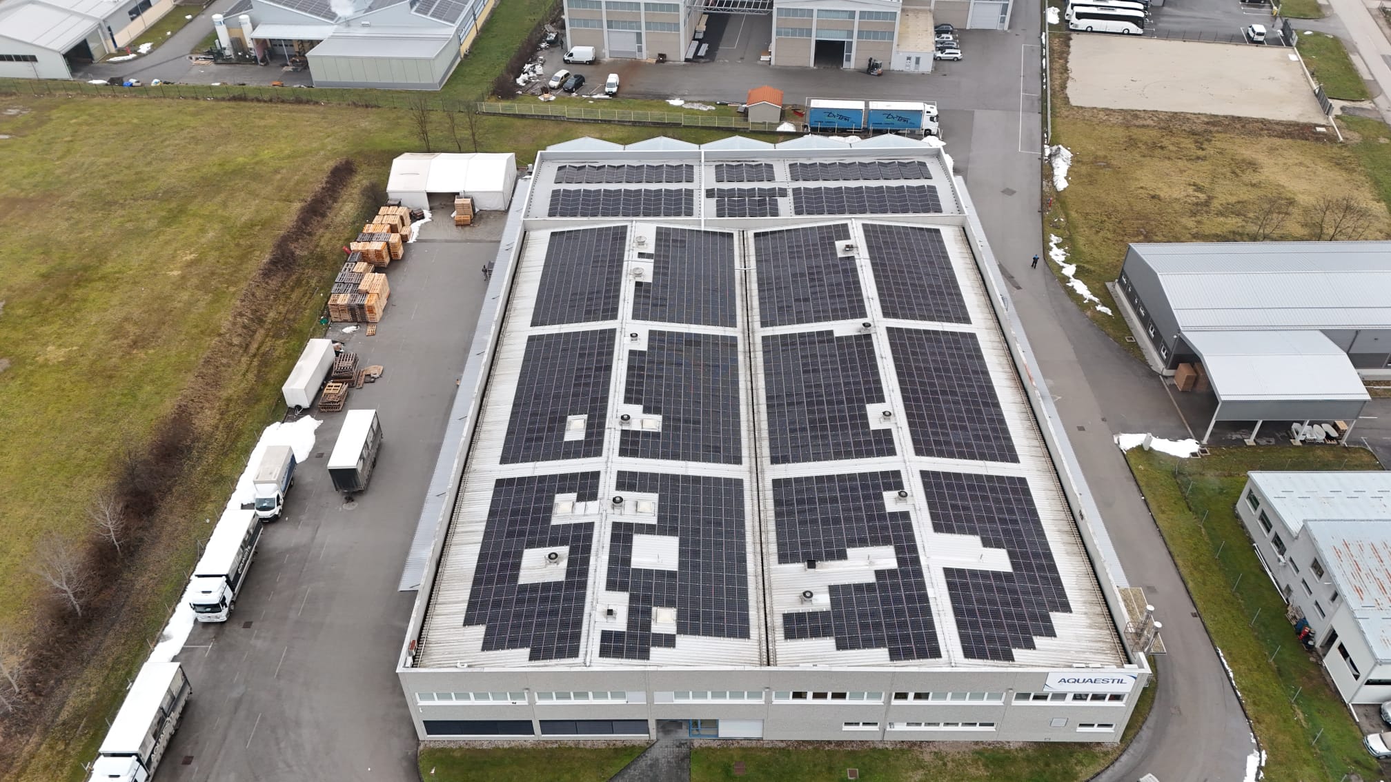 Impianto fotovoltaico sul tetto dello stabilimento produttivo di Karlovac