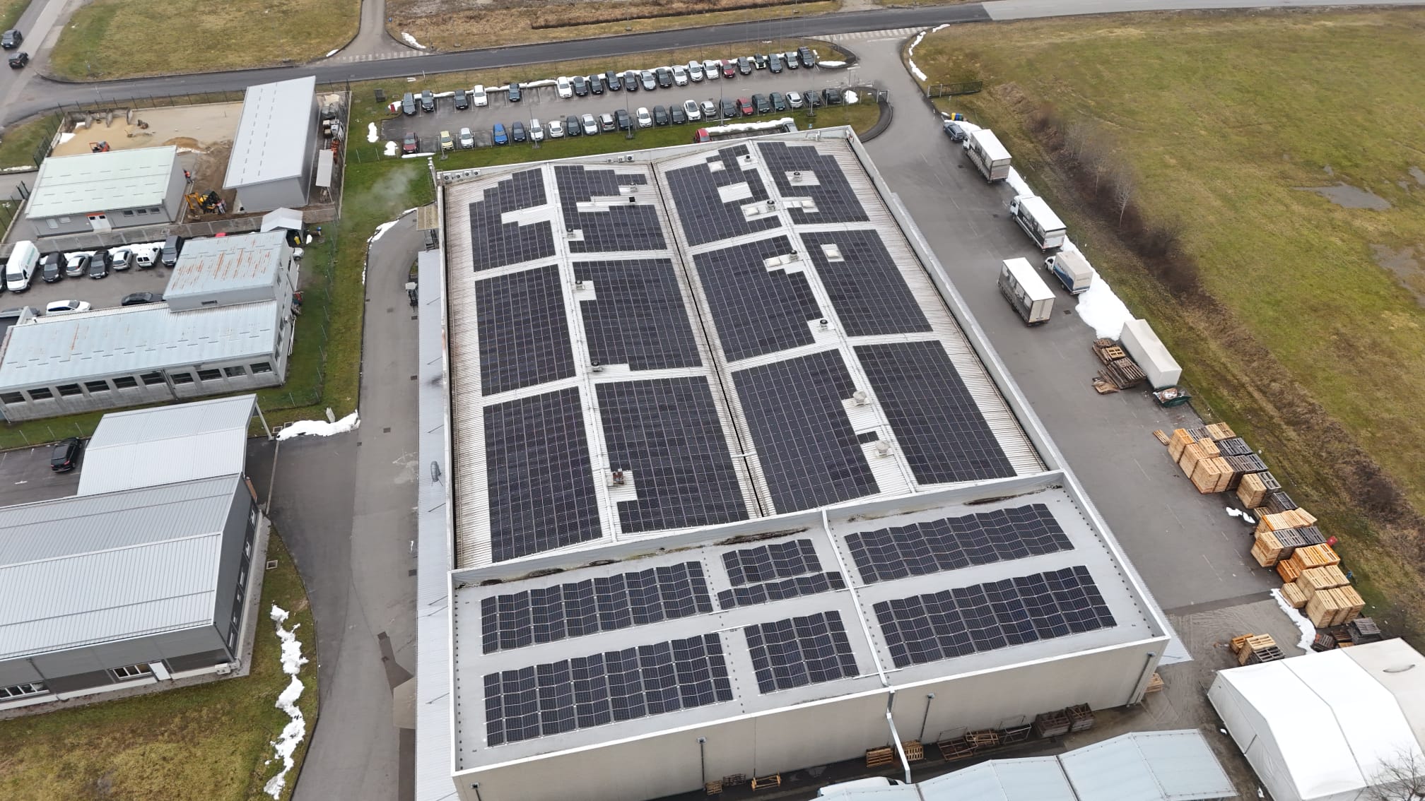 Impianto fotovoltaico sul tetto dello stabilimento produttivo di Karlovac