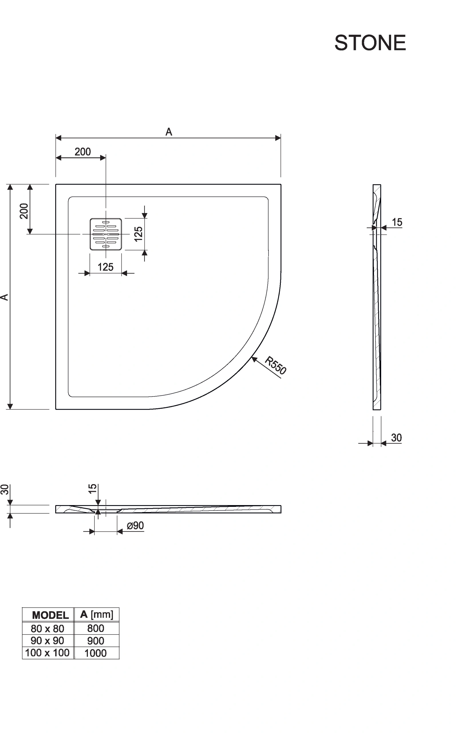 Stone semicircolare