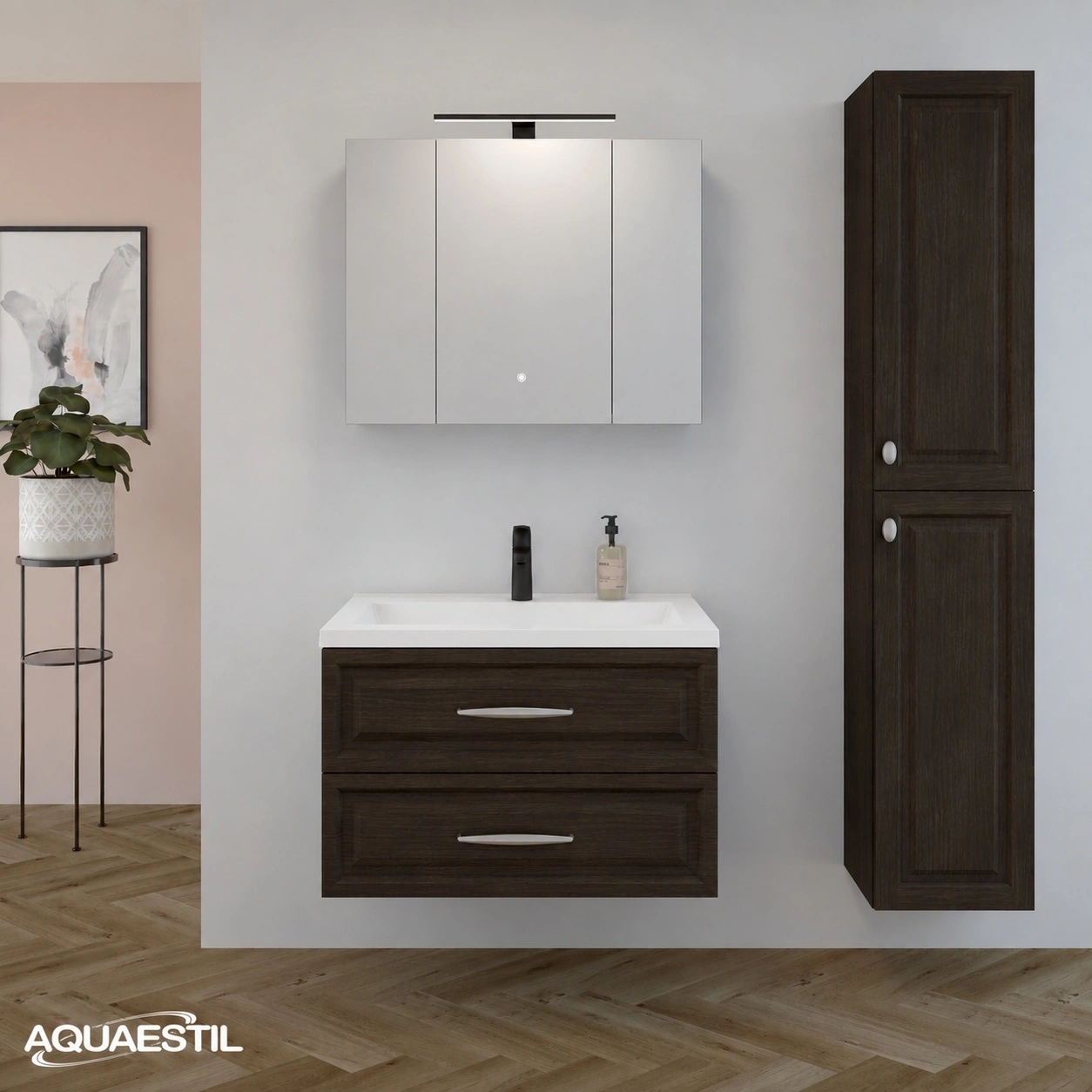 Base mobile Vintage 80 / dark oak