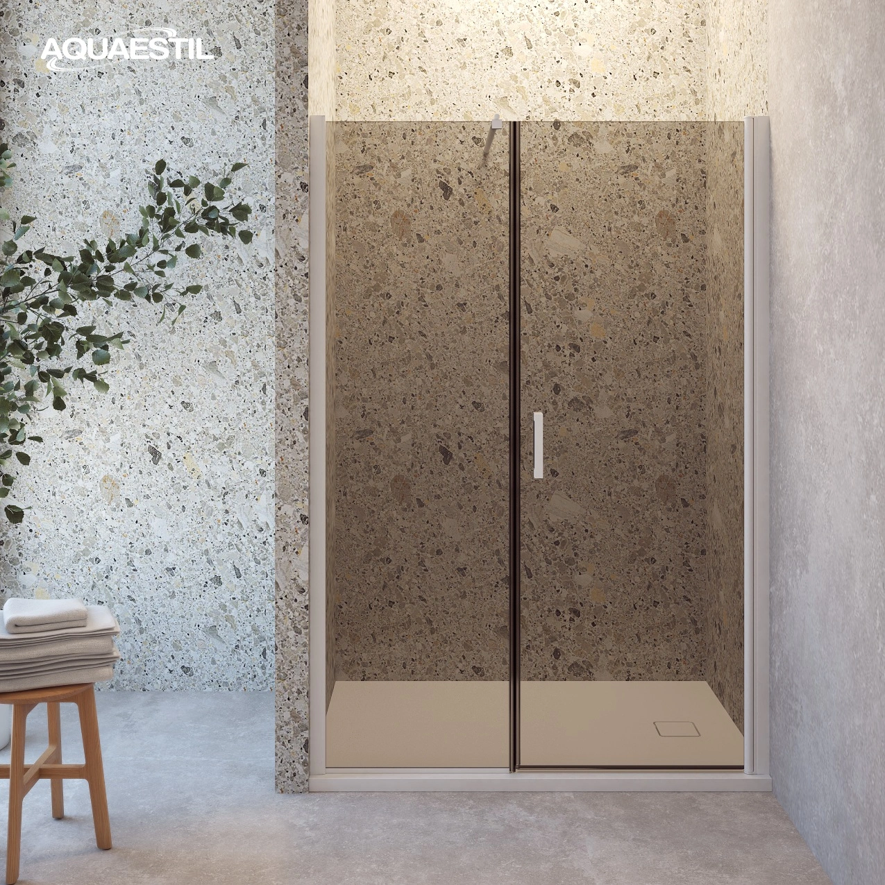 Mars D for niche (universal) / white profiles / gray glass