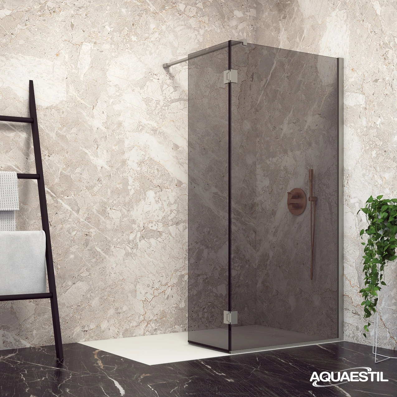 Zenith Vario / brushed nickel profiles / gray glass