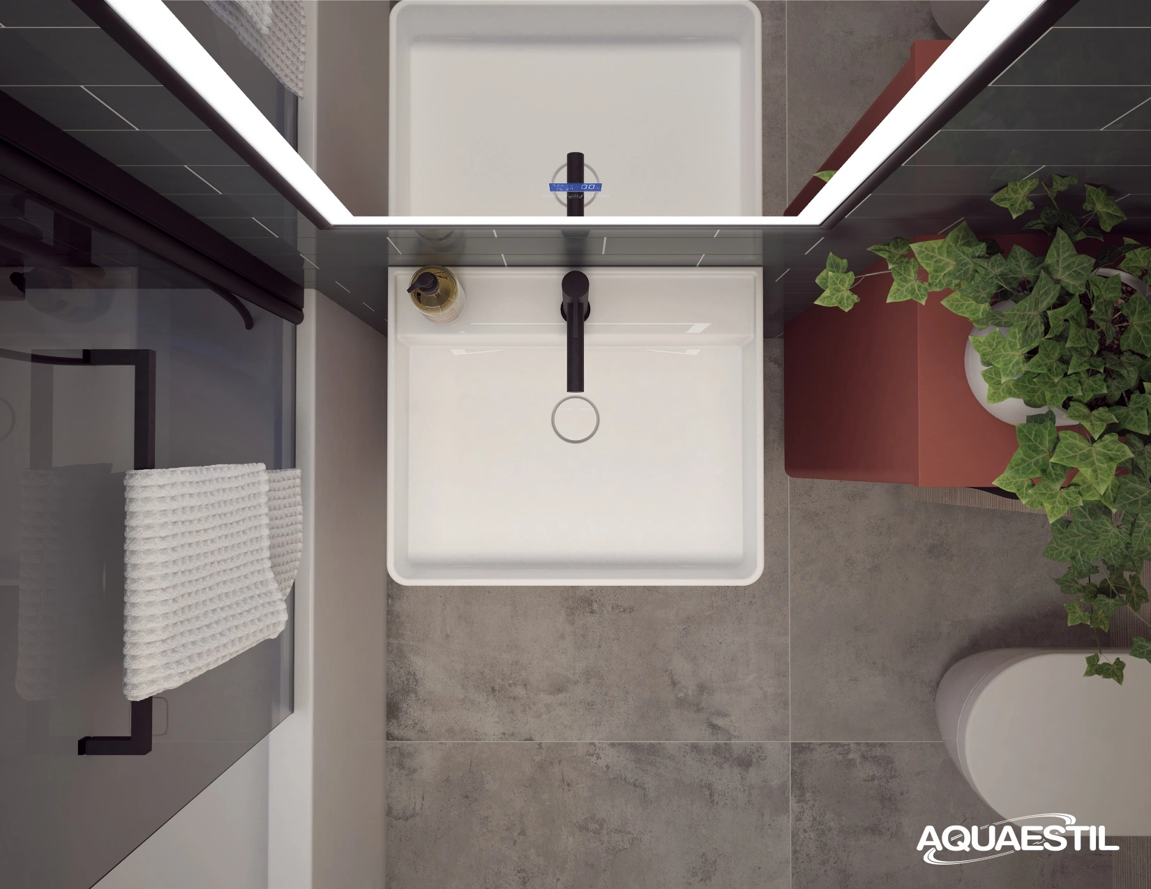 Base mobile Ardea 60 / Ceramic red