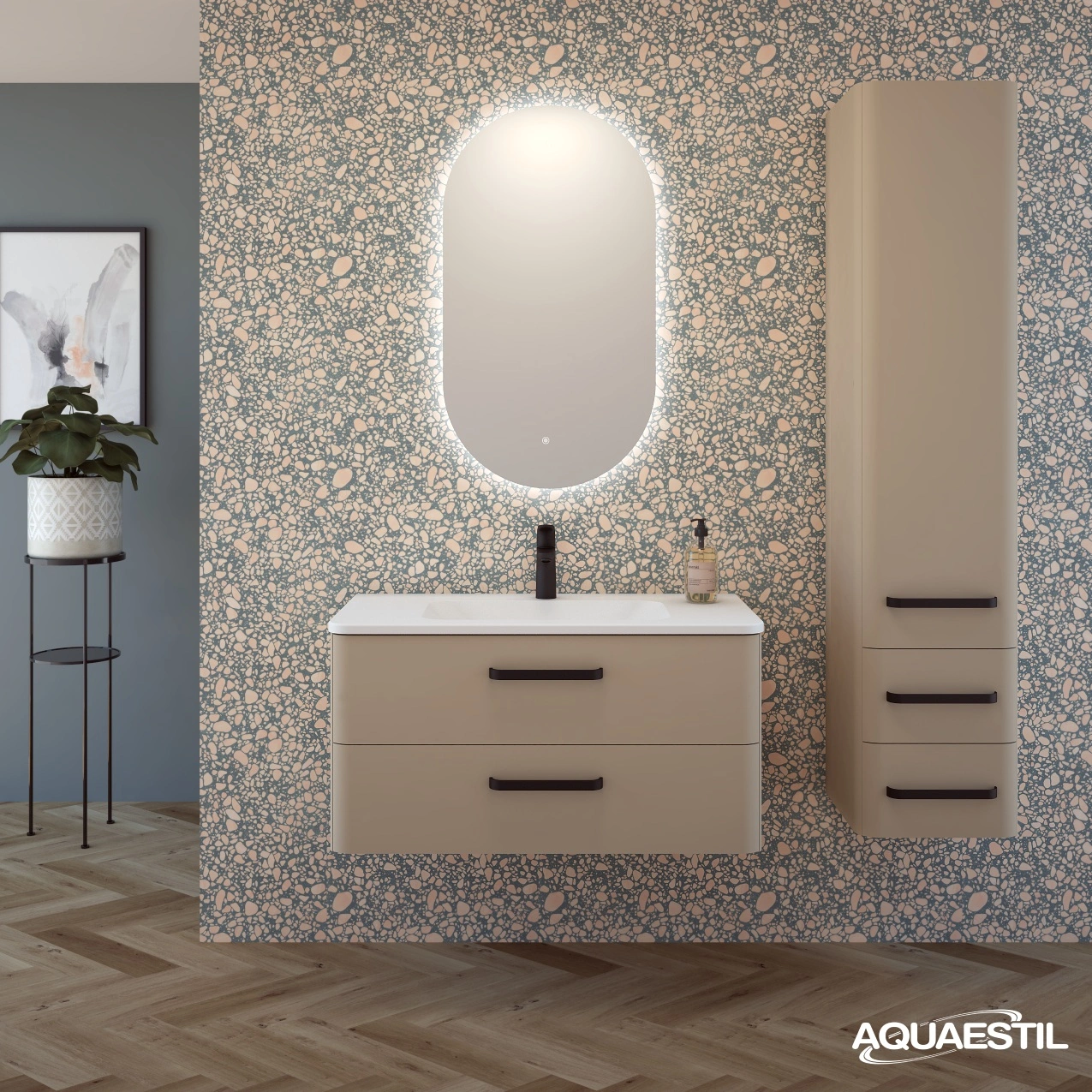 Vanity unit Charm 90 / macadamia