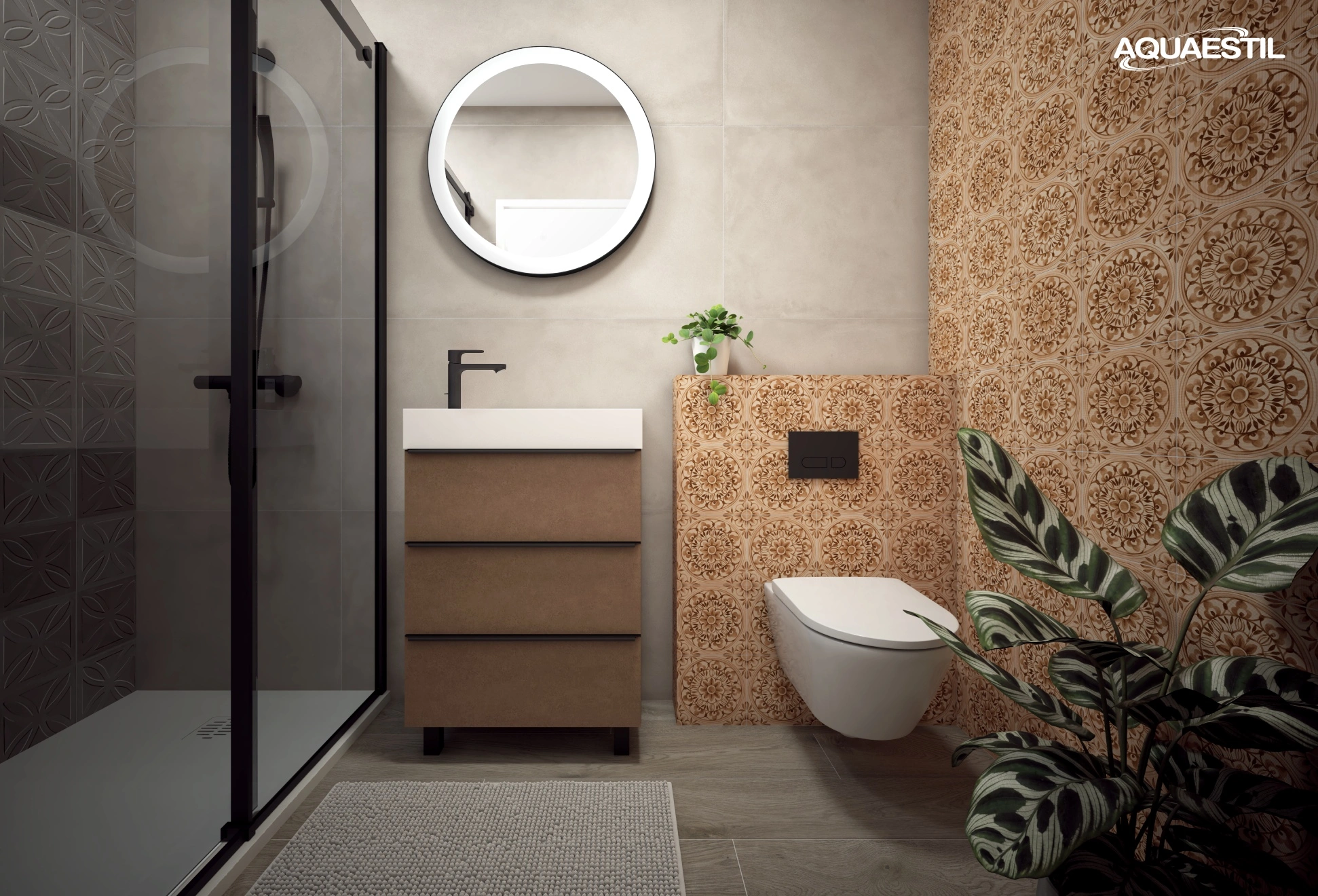 Base mobile Slim 60 / Bronze