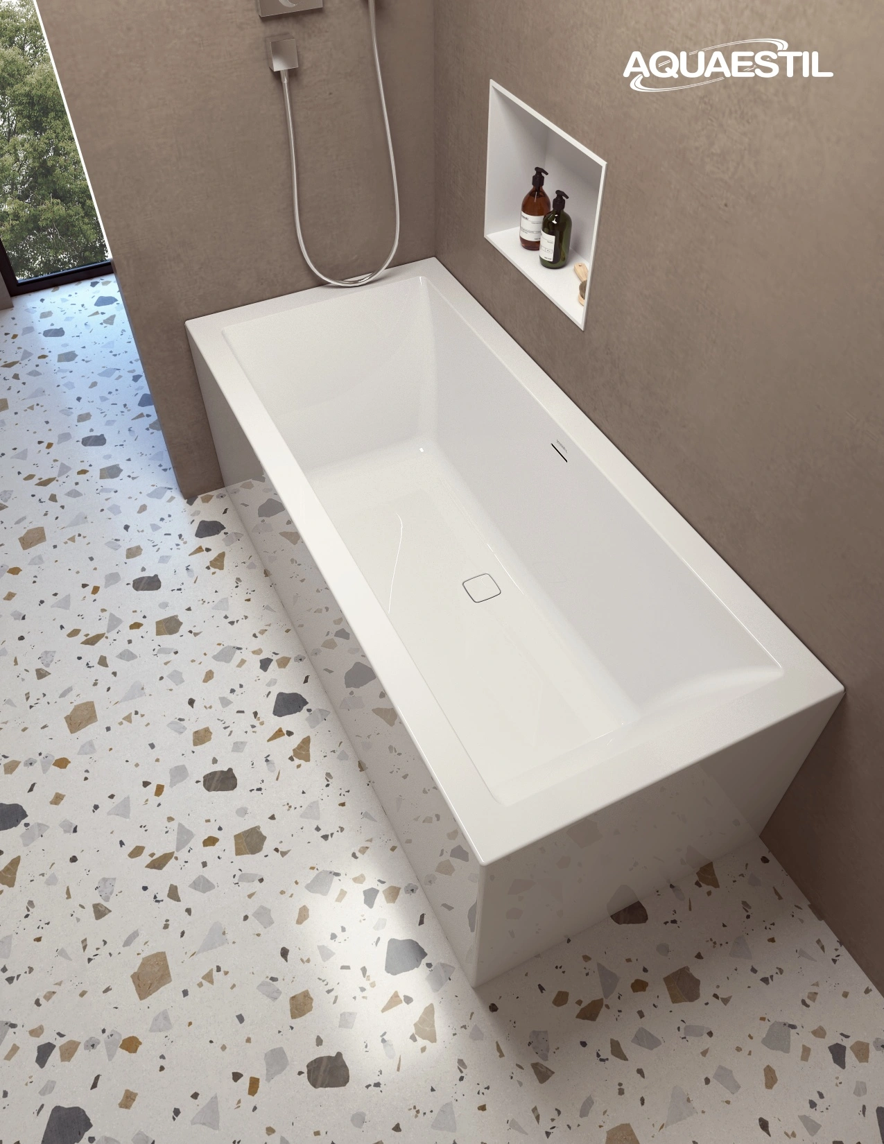 Victoria Free corner R / bianco lucido