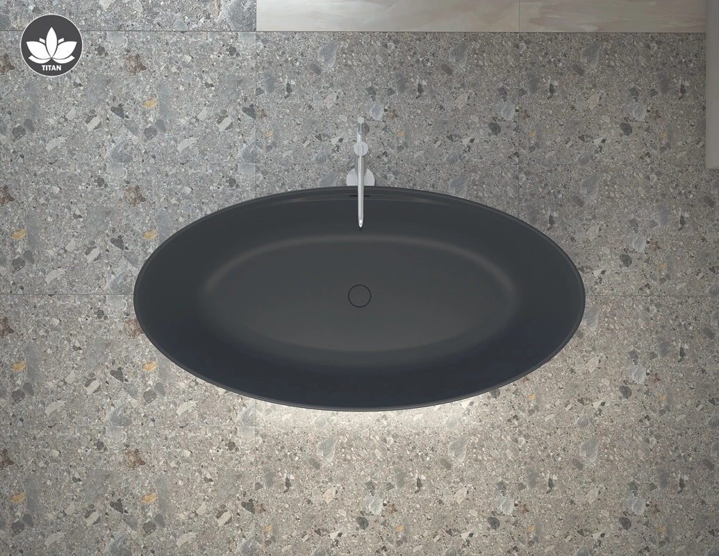 TITAN Oval 170x85 black