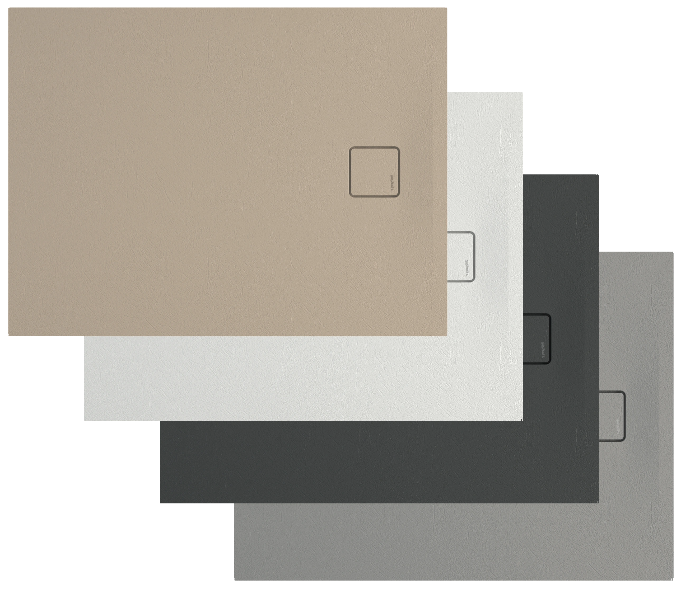 Stone DeLuxe shower trays (lateral outflow)