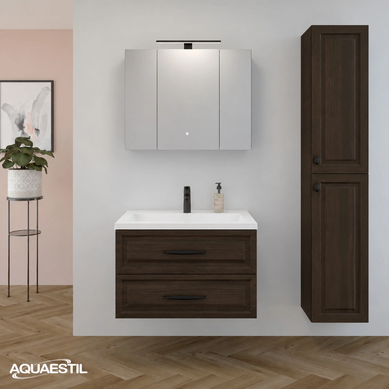 Base mobile Vintage 80 / dark oak
