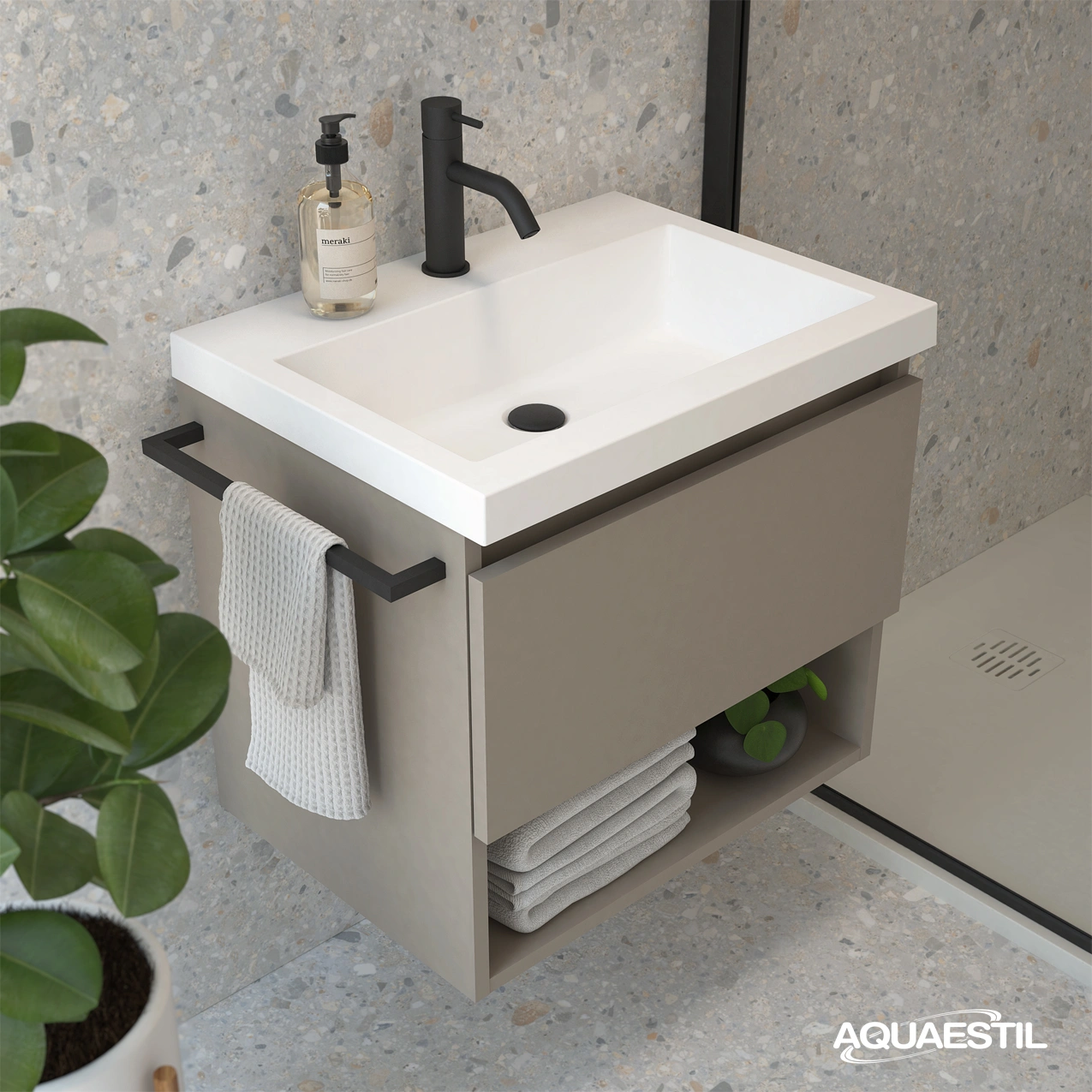 Base mobile BASIC PLUS 60 con lavabo