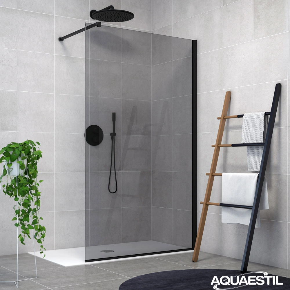 Zenith Wall / black profiles / gray glass