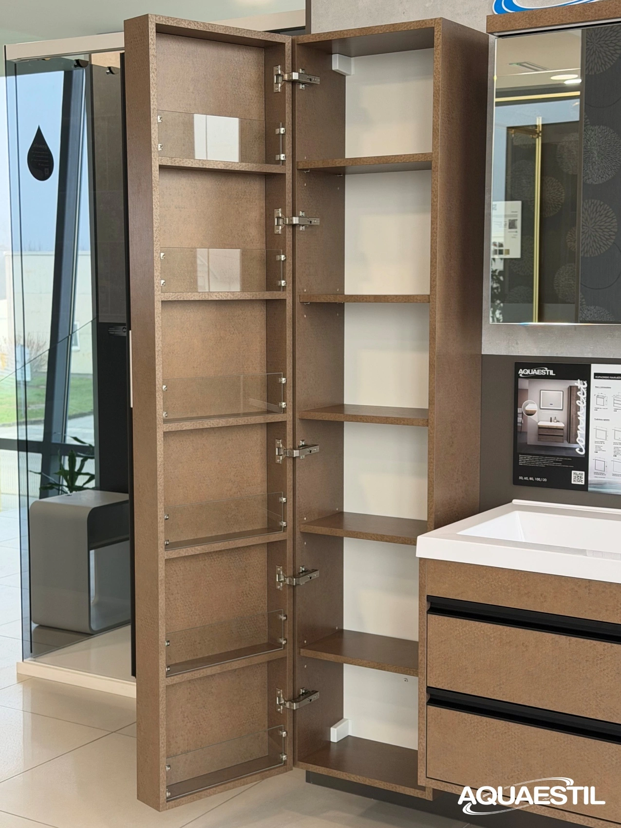 Colonna CONNECT 40x180, Bronze