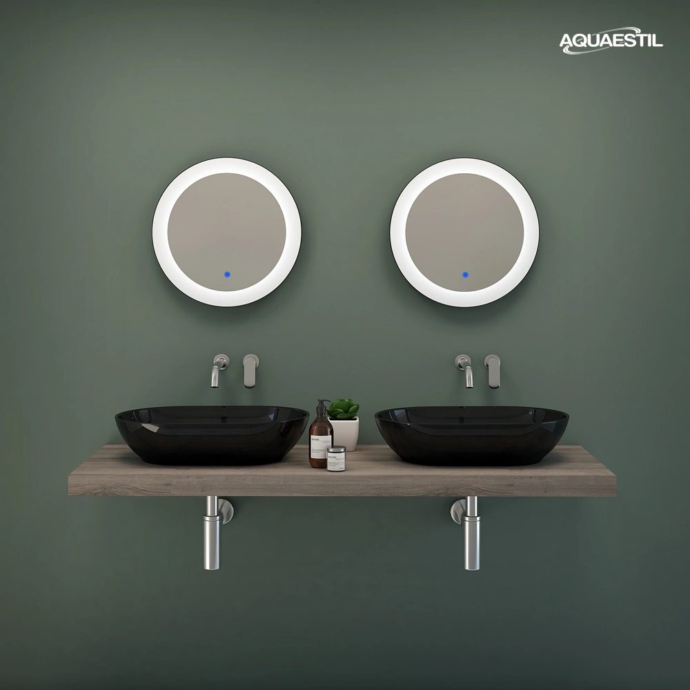 Jazz con lavabi Titan long round in nero