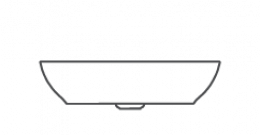 TITAN Long round Aufsatzwaschbecken
