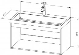 Baza BASIC 100 s umivaonikom*
