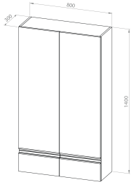 Kolona LYRA 80x140
