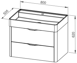 Baza ARDEA 80 s umivaonikom