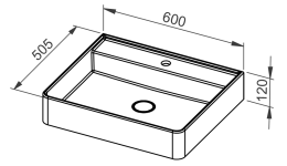 Umivaonik ARDEA 60, viseći