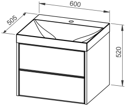 Baza MYRA 60 s umivaonikom
